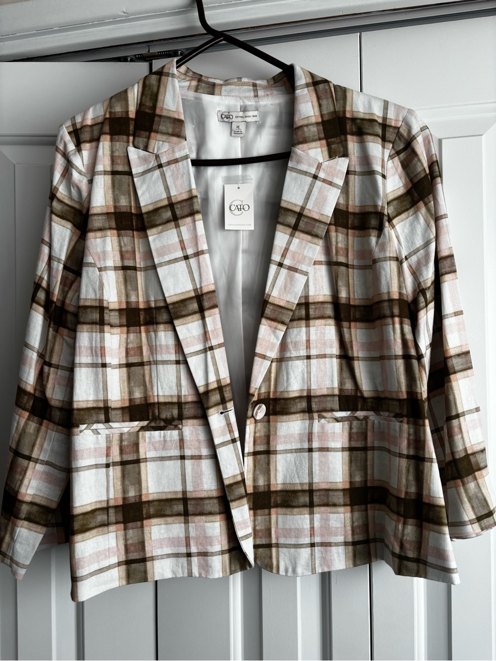 NWT Plaid Blazer